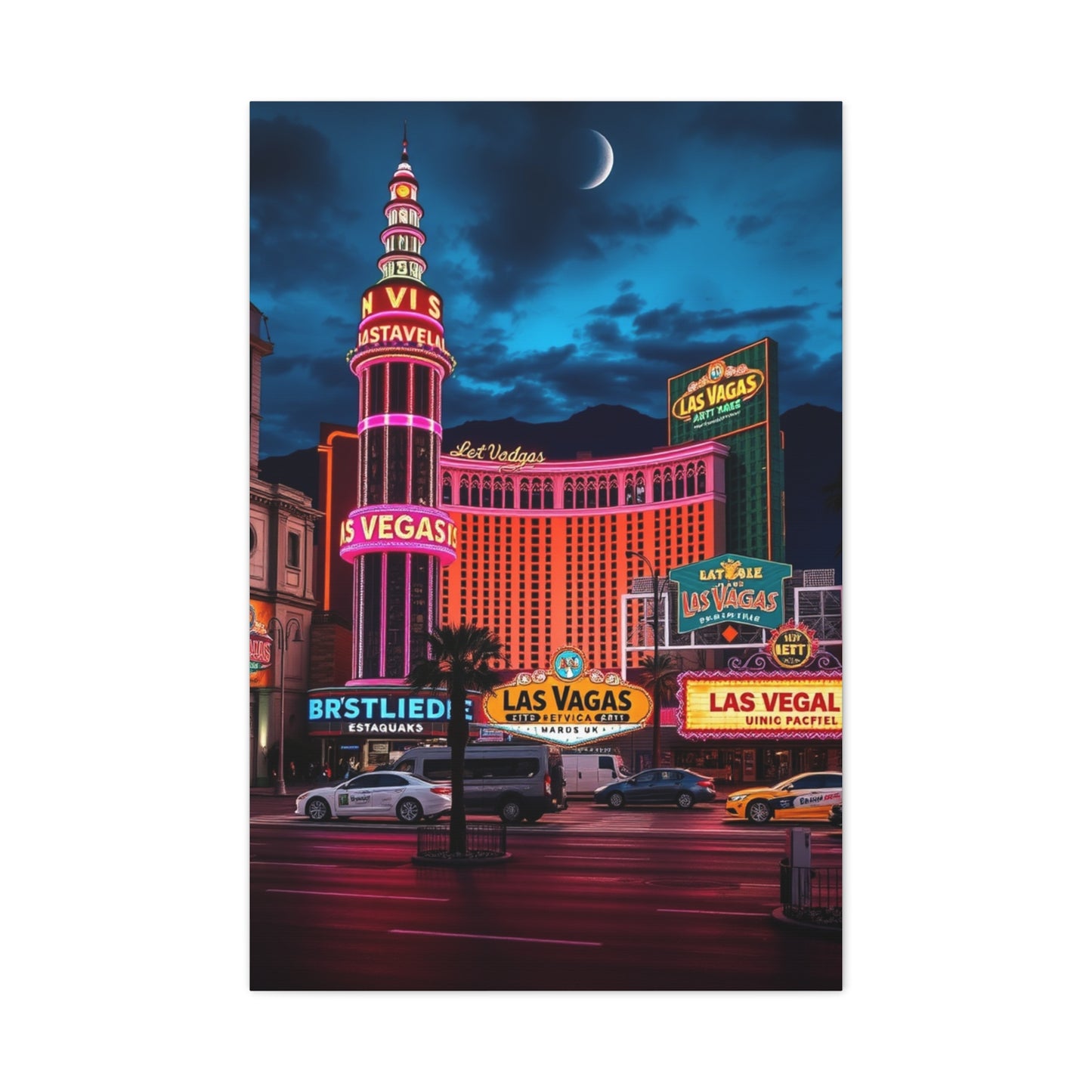Las Vagas Art Canvas Art 2 Wall Art & Canvas Print