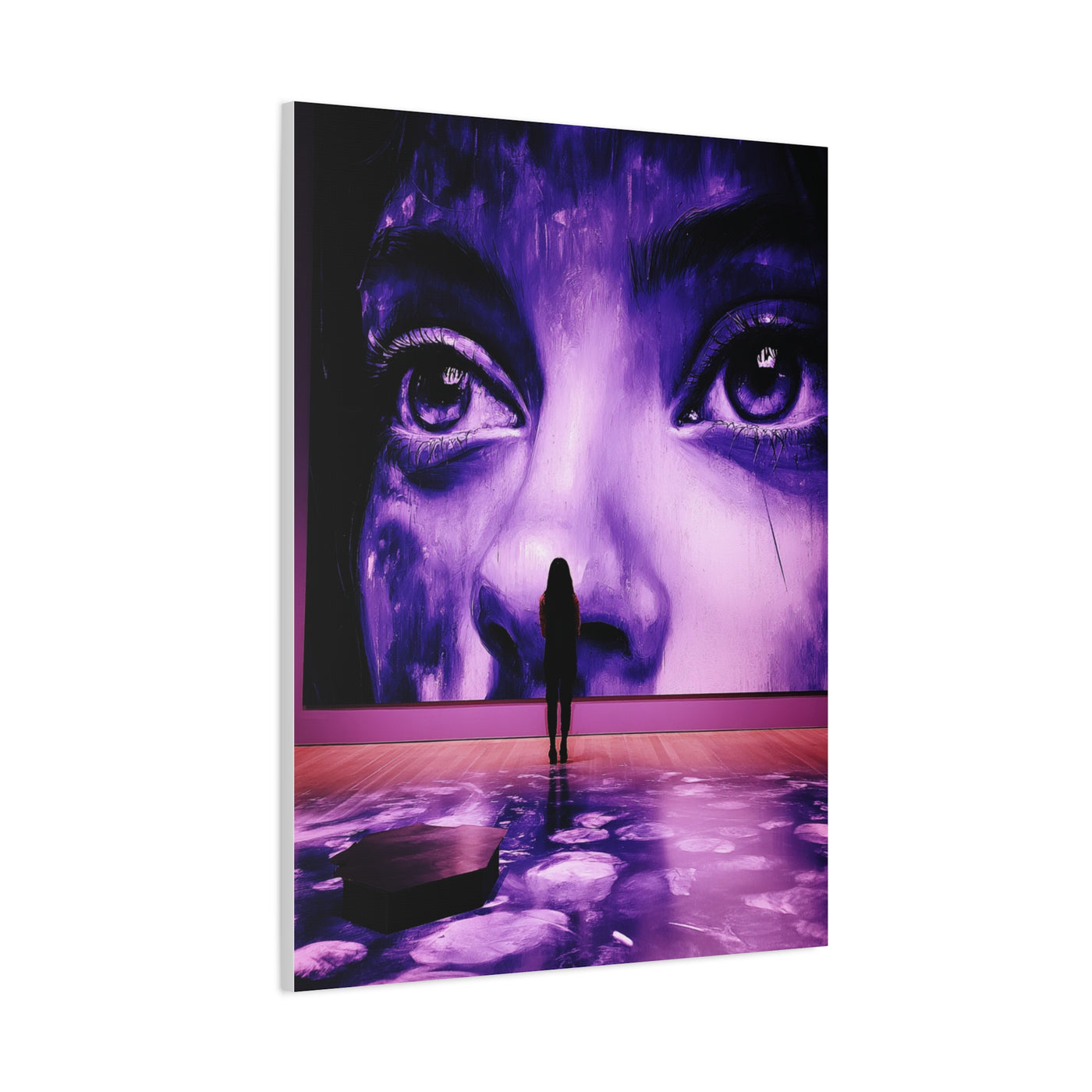 Monumental Purple Gallery Portrait Contemporary Wall Art & Canvas Print