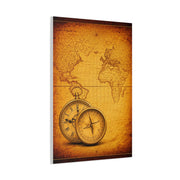 Sepia Gridland Treasure Chart Wall Art & Canvas Prints