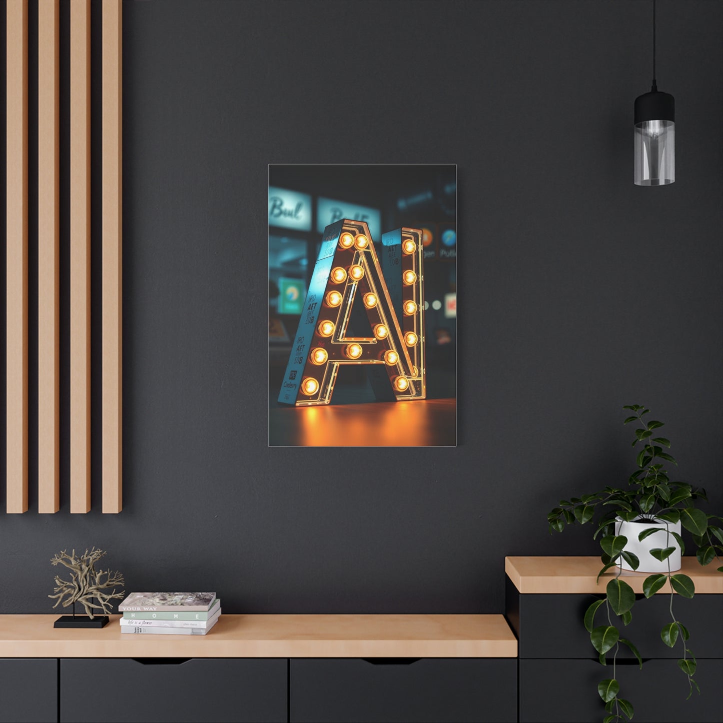 Masterpiece A Alphabet & Letter Art Vision Wall Art & Canvas Print