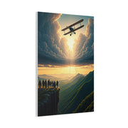 Vintage Airfield Dreams at Sunrise Wall Art & Canvas Prints