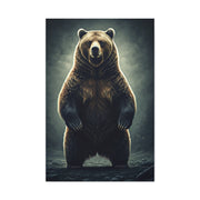 Standing Grizzly Bear Studio Portrait Wall Art & Canvas Prints
