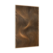 Minimal Slatted Wave Flow Panel Wall Art & Canvas Print