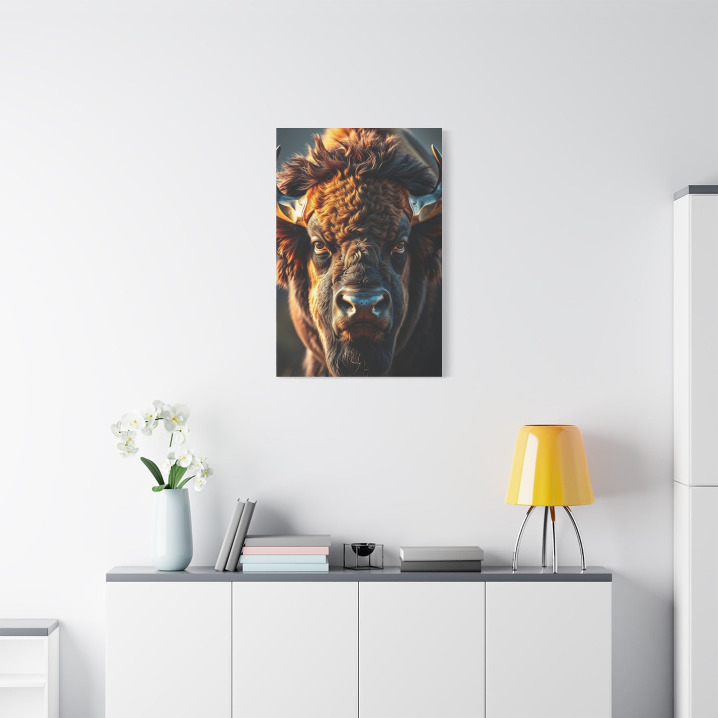 Bison Majesty Canvas Wall Art & Canvas Print