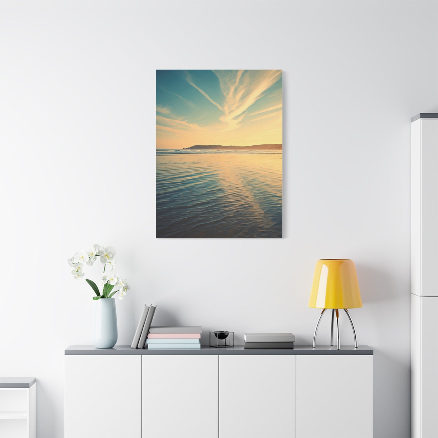 Sunset Reflection Coastal Waters Wall Art & Canvas Prints
