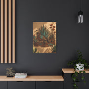 Quail Family Metal Relief Southwest Wall Art & Canvas Print
