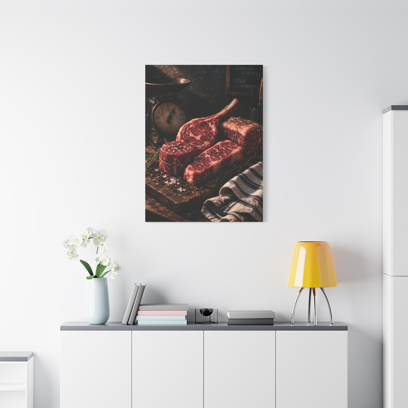 Premium Butcher Counter Steak Still Life Wall Art & Canvas Print