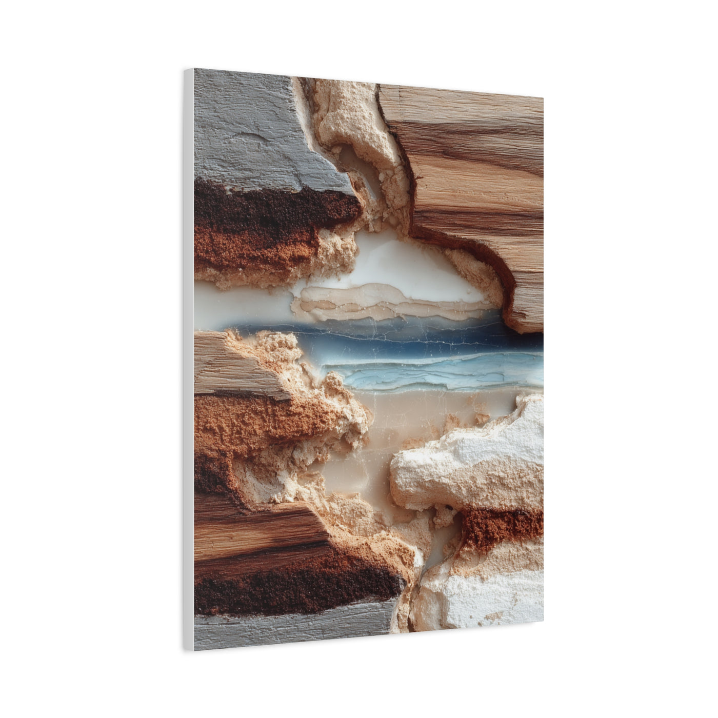 Eroded Earth Layer Abstraction Wall Art & Canvas Print