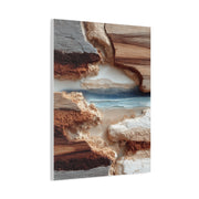 Eroded Earth Layer Abstraction Wall Art & Canvas Print