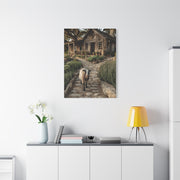 Farmhouse Garden Path with Goat Wall Art & Canvas Print
