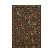 Dark Botanical Pomegranate Heritage Textile Wall Art & Canvas Print