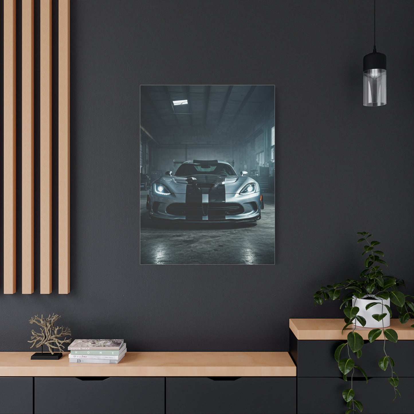Dodge Viper Performance Build Garage Scene Wall Art & Canvas Prints