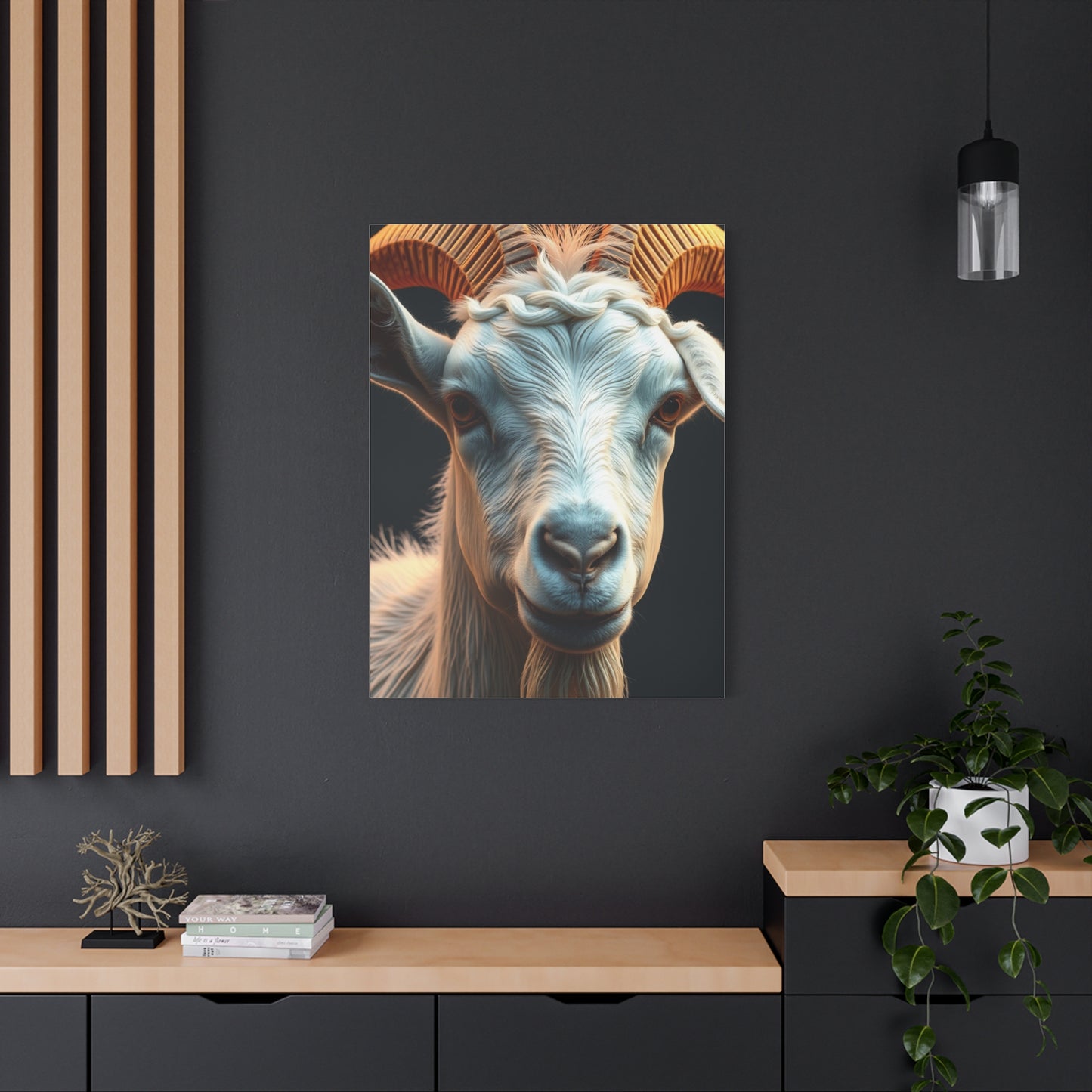 Caprine Elegance Canvas Wall Art & Canvas Print