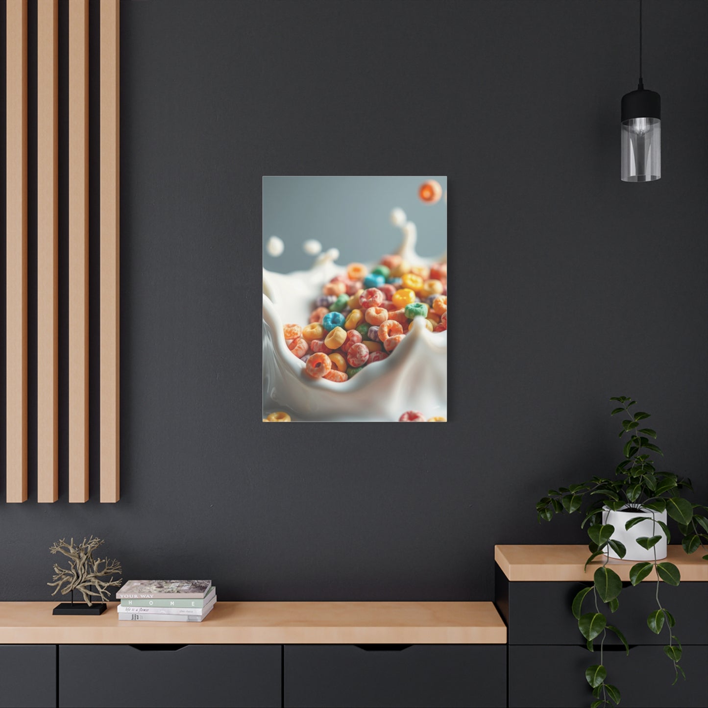 Gourmet Milk Cascade Canvas Wall Art & Canvas Print