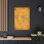 Classic Oval World Explorer Map Wall Art & Canvas Prints