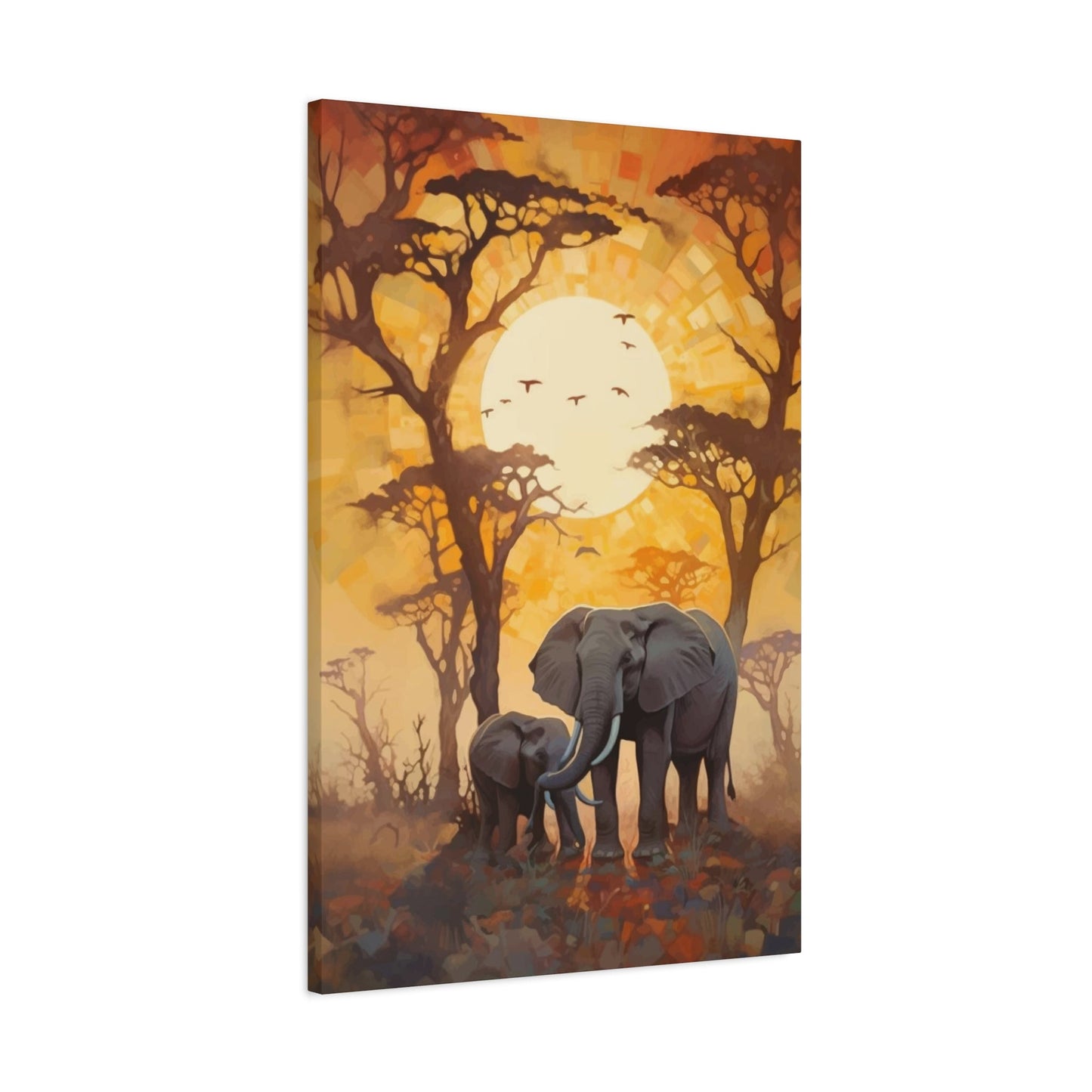 Mother and Baby Elephant Wall Art & Canvas Prints