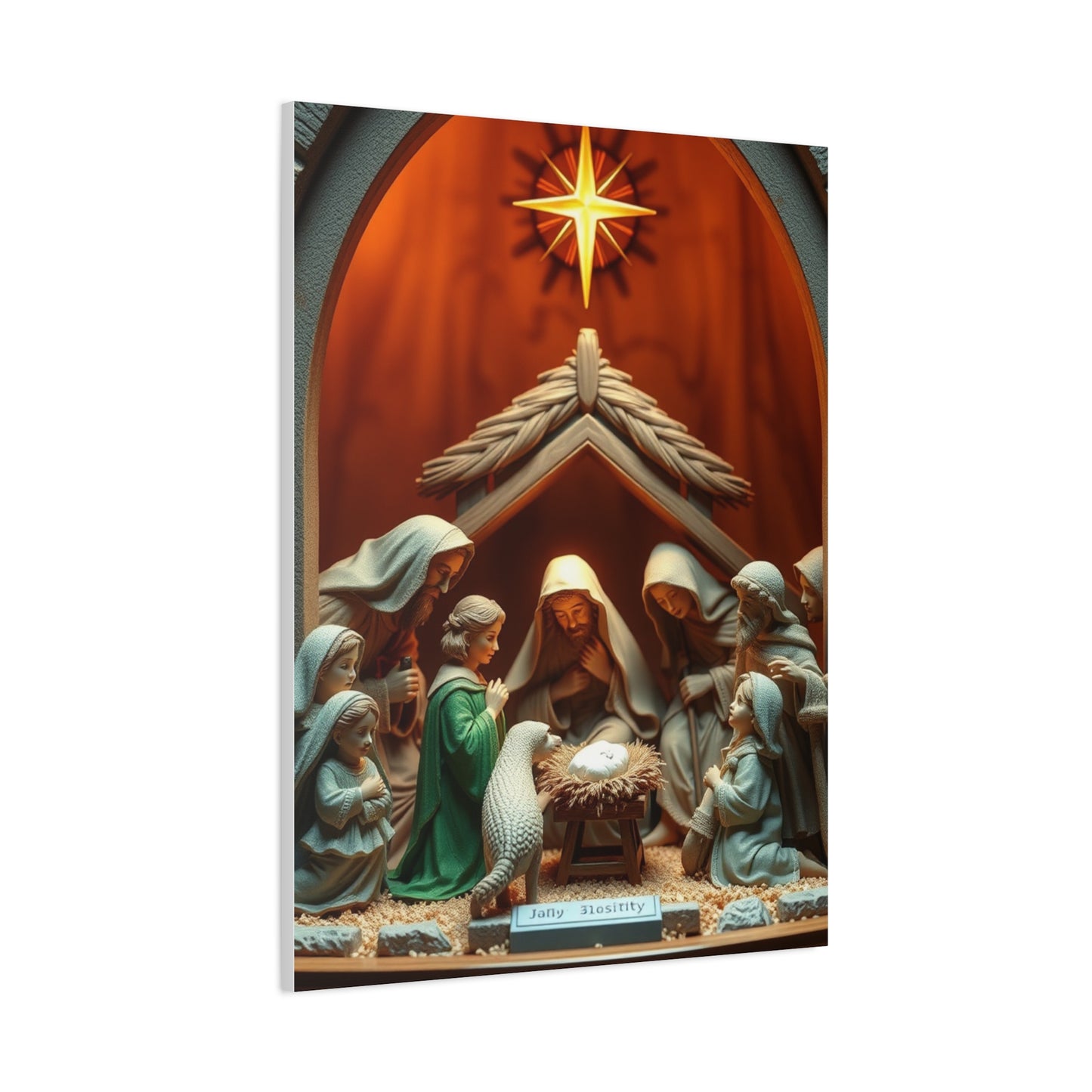 Divine Birth Tableau Wall Art & Canvas Print