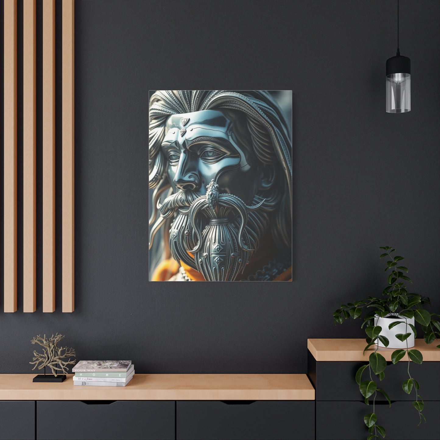 Gilded Greyscape Masterpiece wall art & canvas print