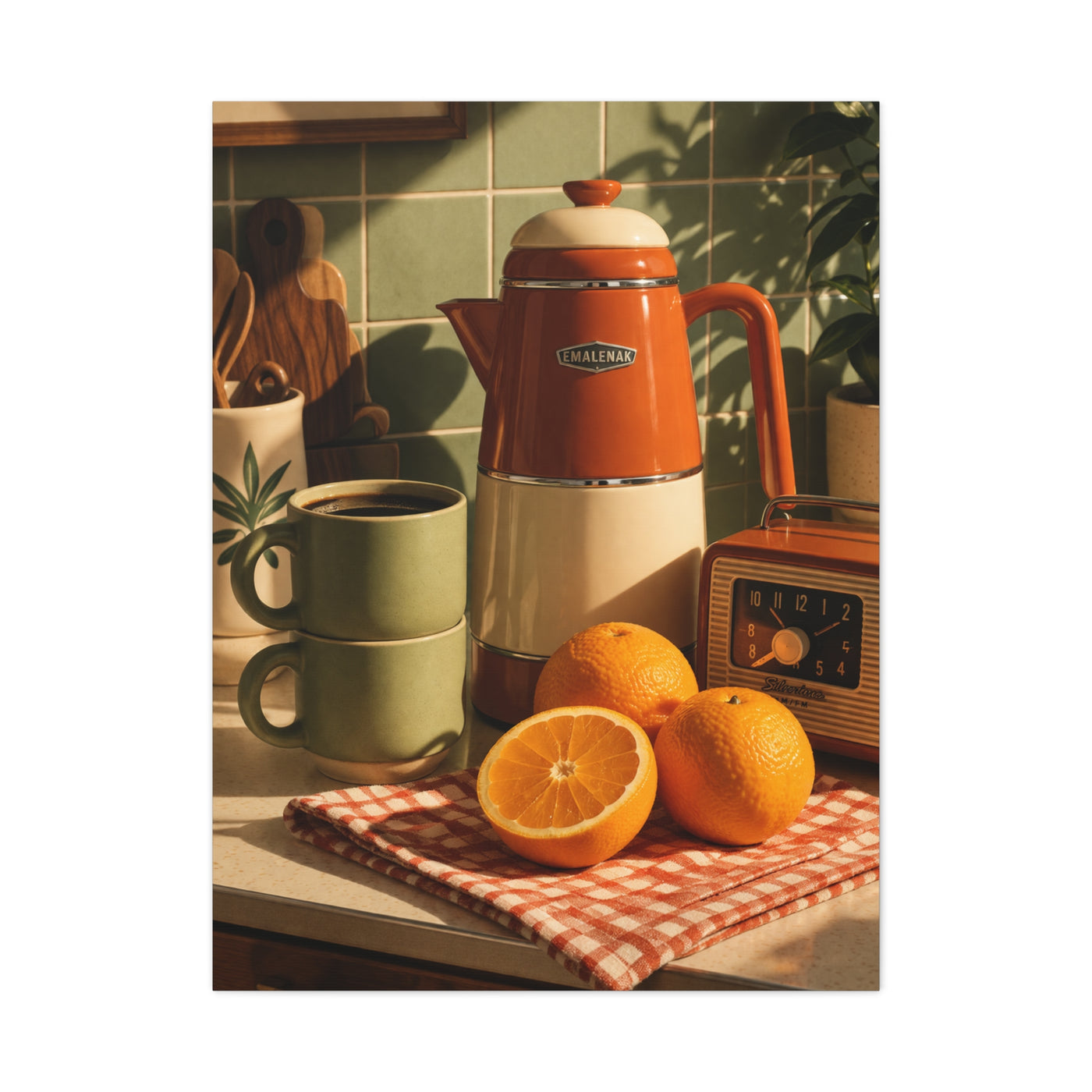 Retro Kitchen Still Life Composition Wall Art & Canvas Print