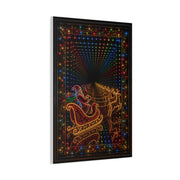 Infinity Tunnel Santa Sleigh Wall Art & Canvas Print