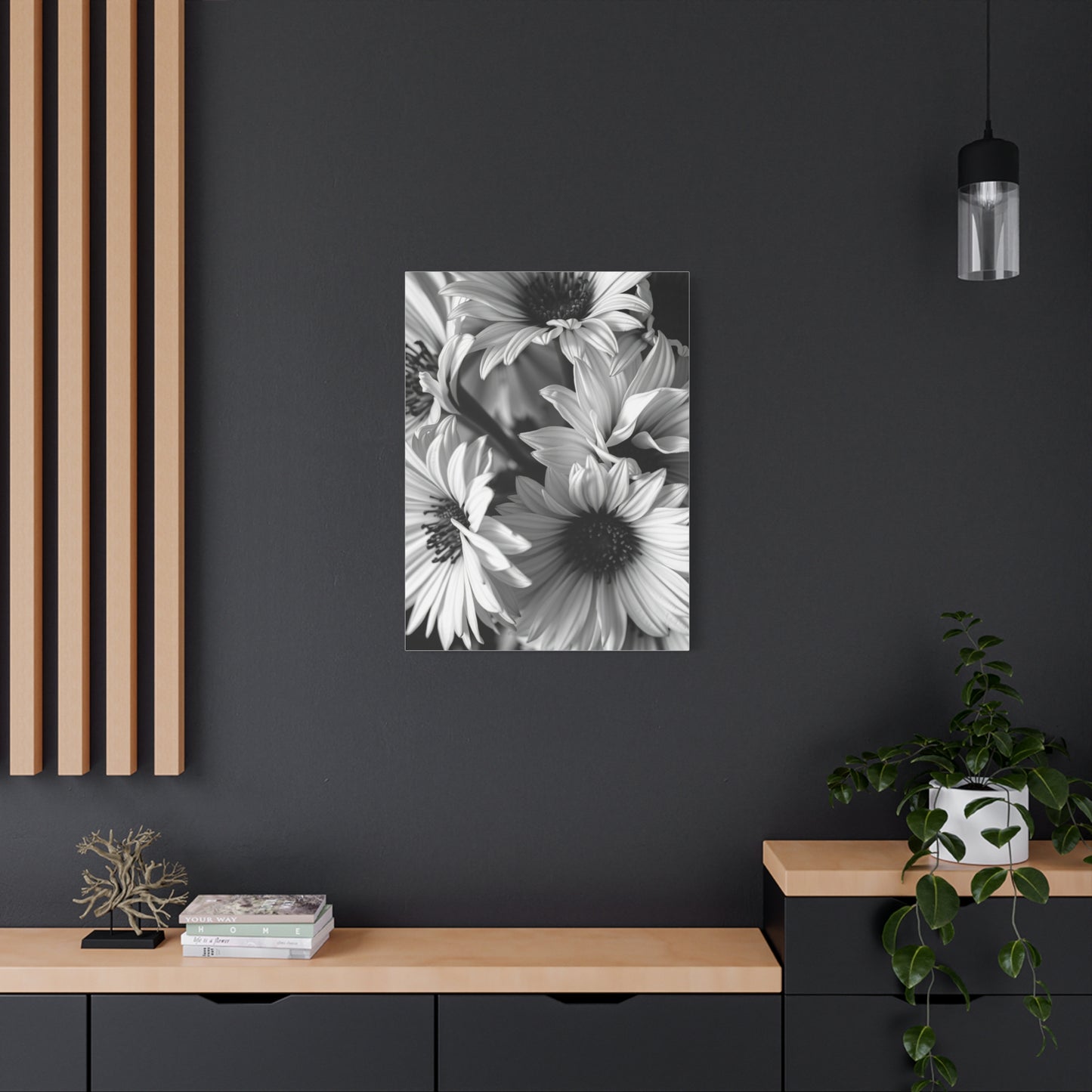 Silhouette Flora Masterpiece Wall Art & Canvas Print