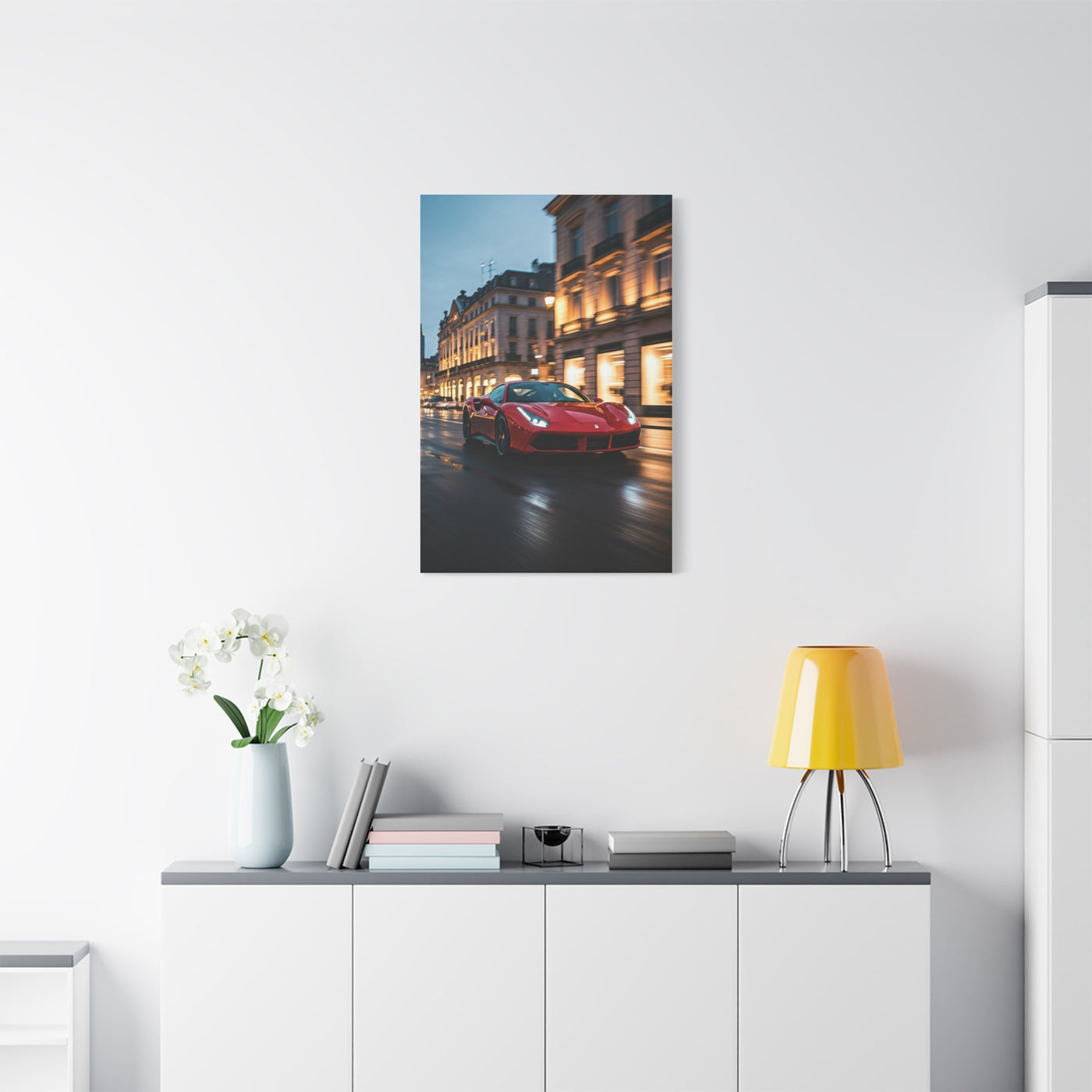 Ferrari 488 GTB Downtown Street Presence Wall Art & Canvas Prints
