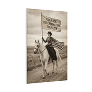 Suffrage Rider Equality Statement Wall Art & Canvas Print