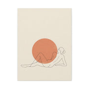 Reclining Line Figure Sun Composition Wall Art & Canvas Print