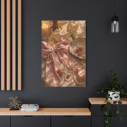 Coquette Silk Bow & Pearl Still Life Wall Art & Canvas Print
