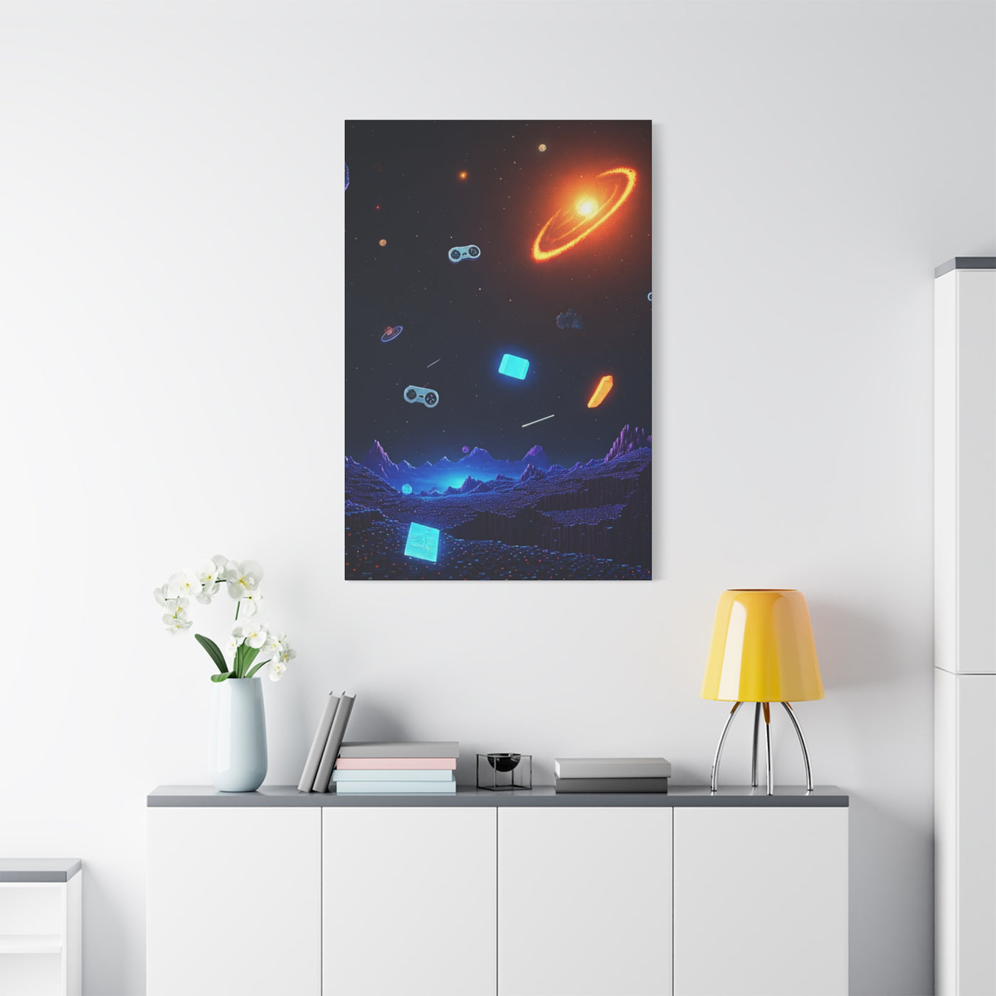 Cosmic Gaming Universe Wall Art & Canvas Prints