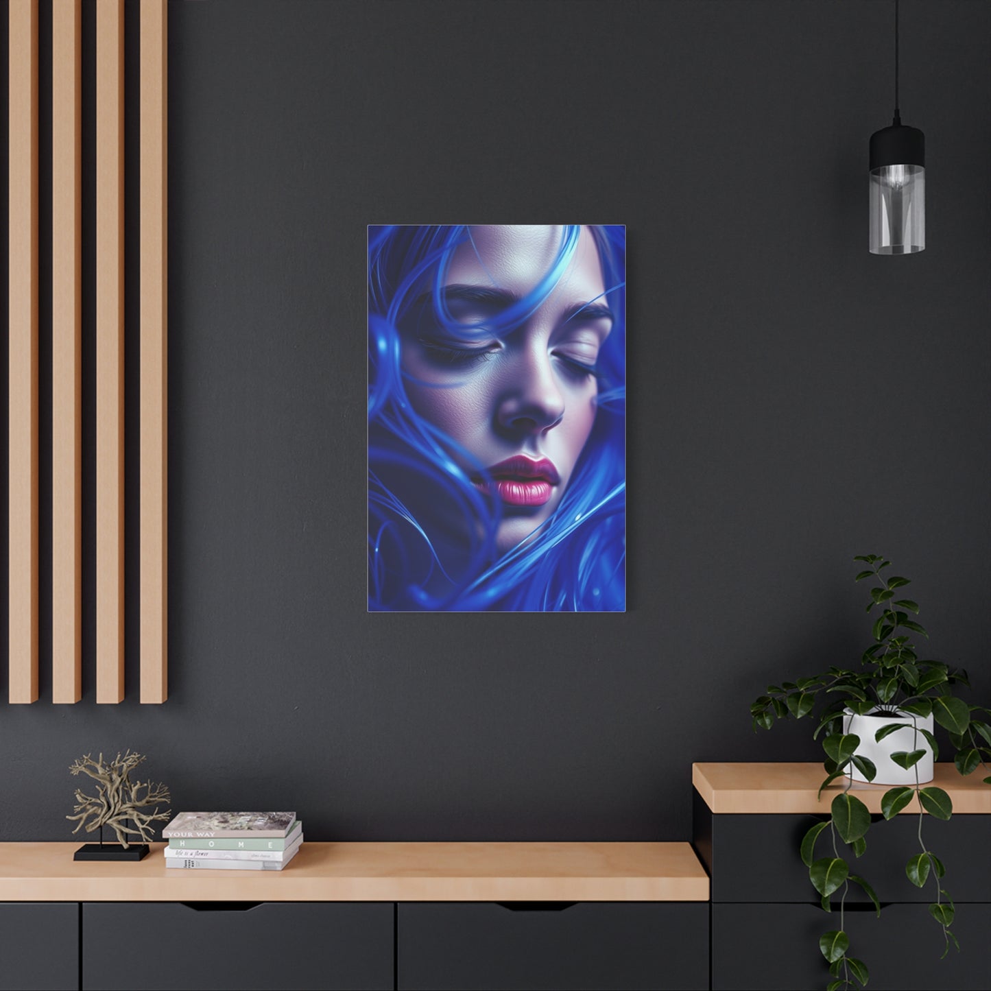 Supreme Collection Blue Music Art Wall Art & Canvas Print
