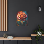 Golden Ember Rose Wall Art & Canvas Print