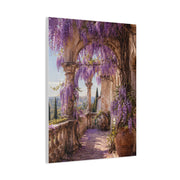 Wisteria Stone Terrace Garden Wall Art & Canvas Print