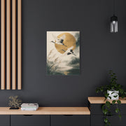 Golden Crane Serenity Wall Art & Canvas Print