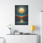 Golden Moon Valley Glow Wall Art & Canvas Print