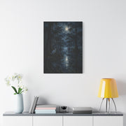 Moonlit Bayou Heron Scene Wall Art & Canvas Print