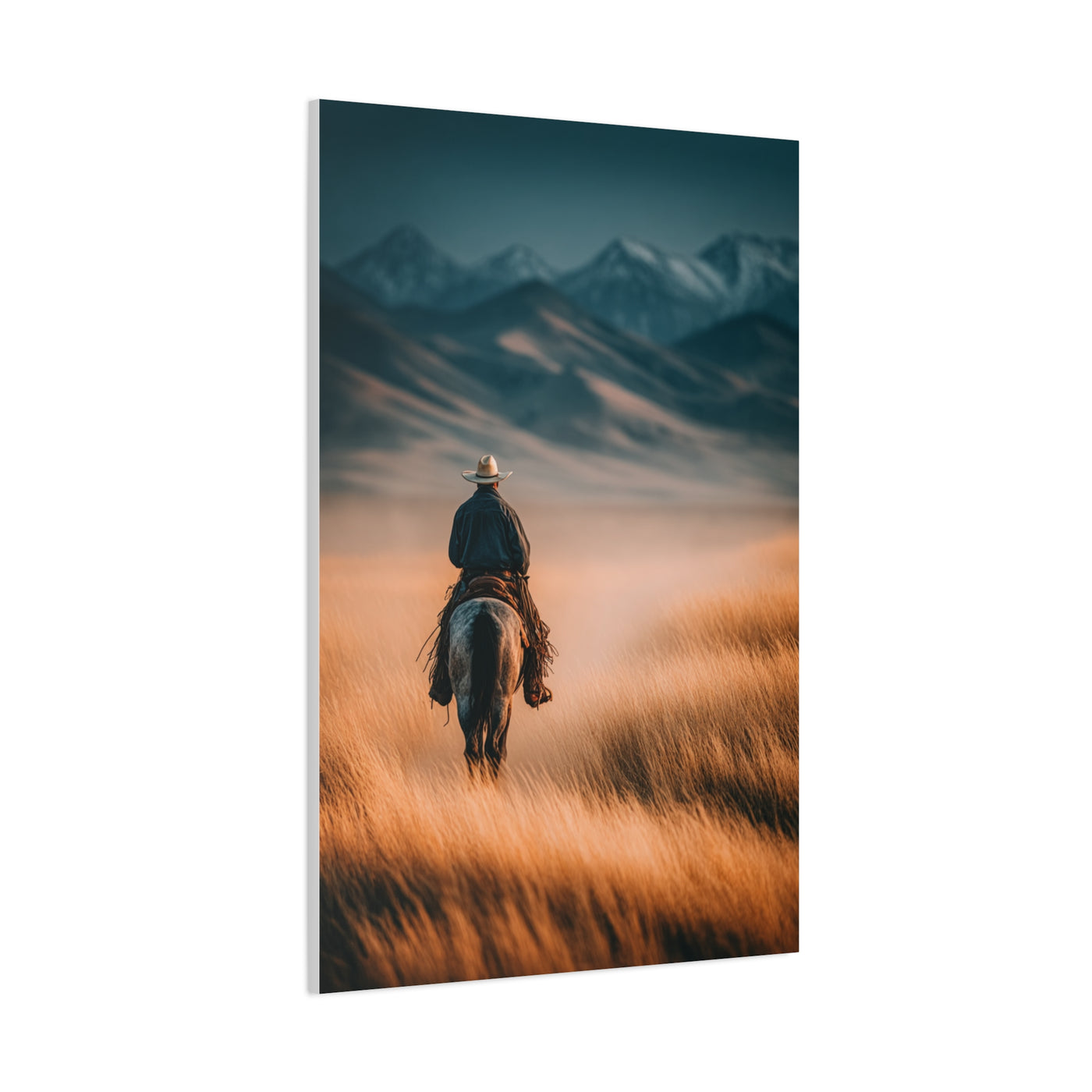 Western Rider Open Plains Wall Art & Canvas Print