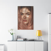 Freckled Muse Rose-Gold Veil Portrait Wall Art & Canvas Print