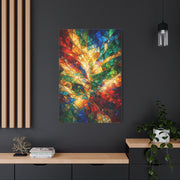 Colorful Stained-Glass Mosaic Abstraction Wall Art & Canvas Print