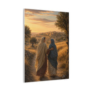 Golden Journey Companionship Landscape Wall Art & Canvas Print
