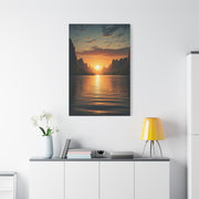 Tranquil Sunset Over Canyon Waters Wall Art & Canvas Prints