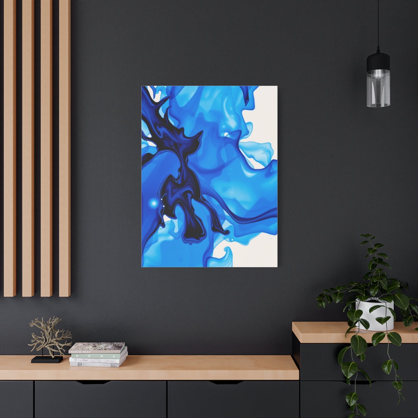 Supreme Collection Blue Abstract Art Wall Art & Canvas Print