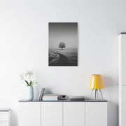Lone Tree Winter Field Wall Art & Canvas Print