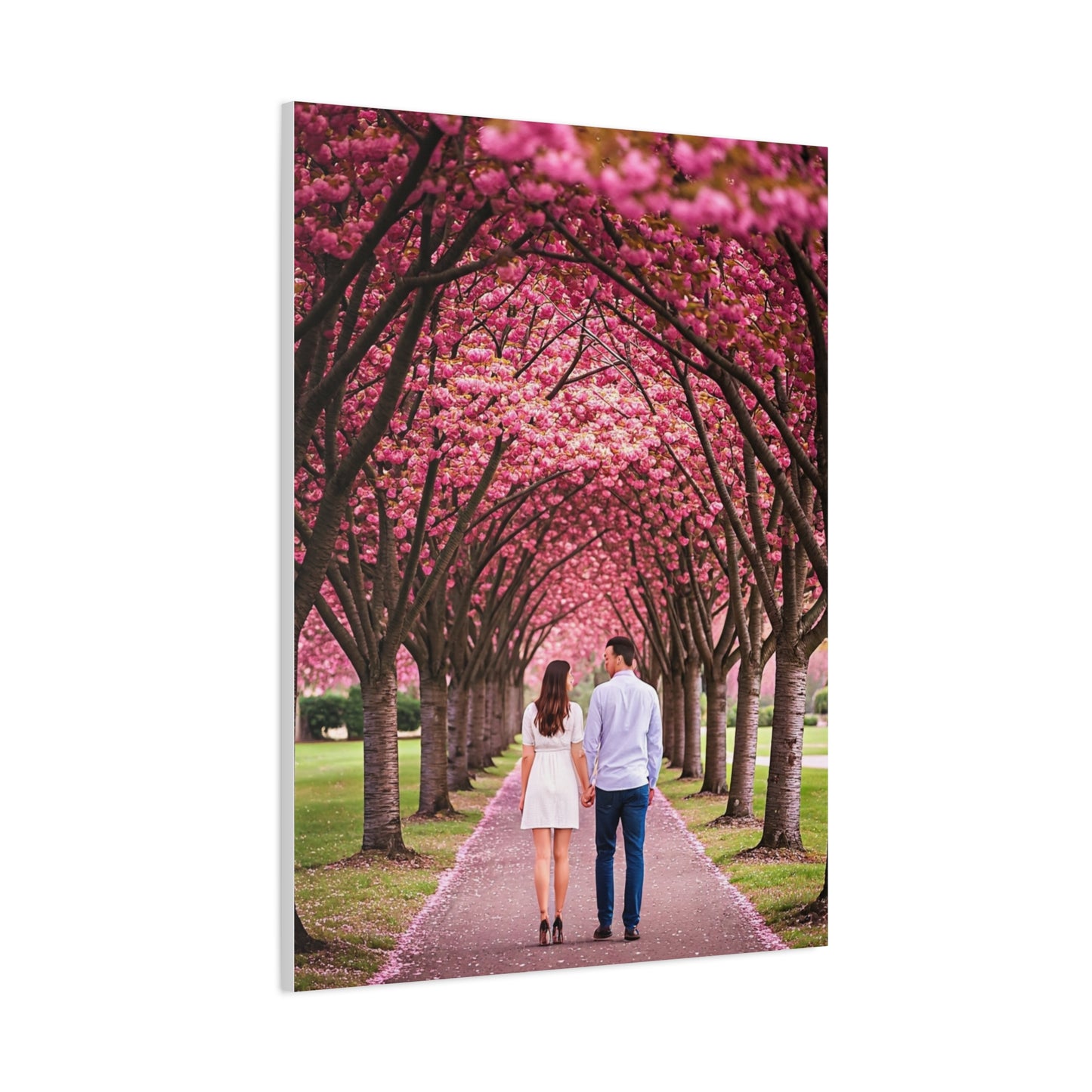 Romantic Sakura Tree Walk Wall Art & Canvas Prints