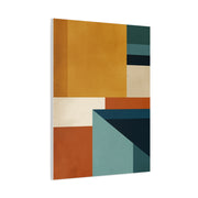 Mid Century Modern Geometric Color Block Wall Art & Canvas Print