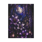 Stained Glass Violet Cathedral Garden Wall Art & Canvas Print