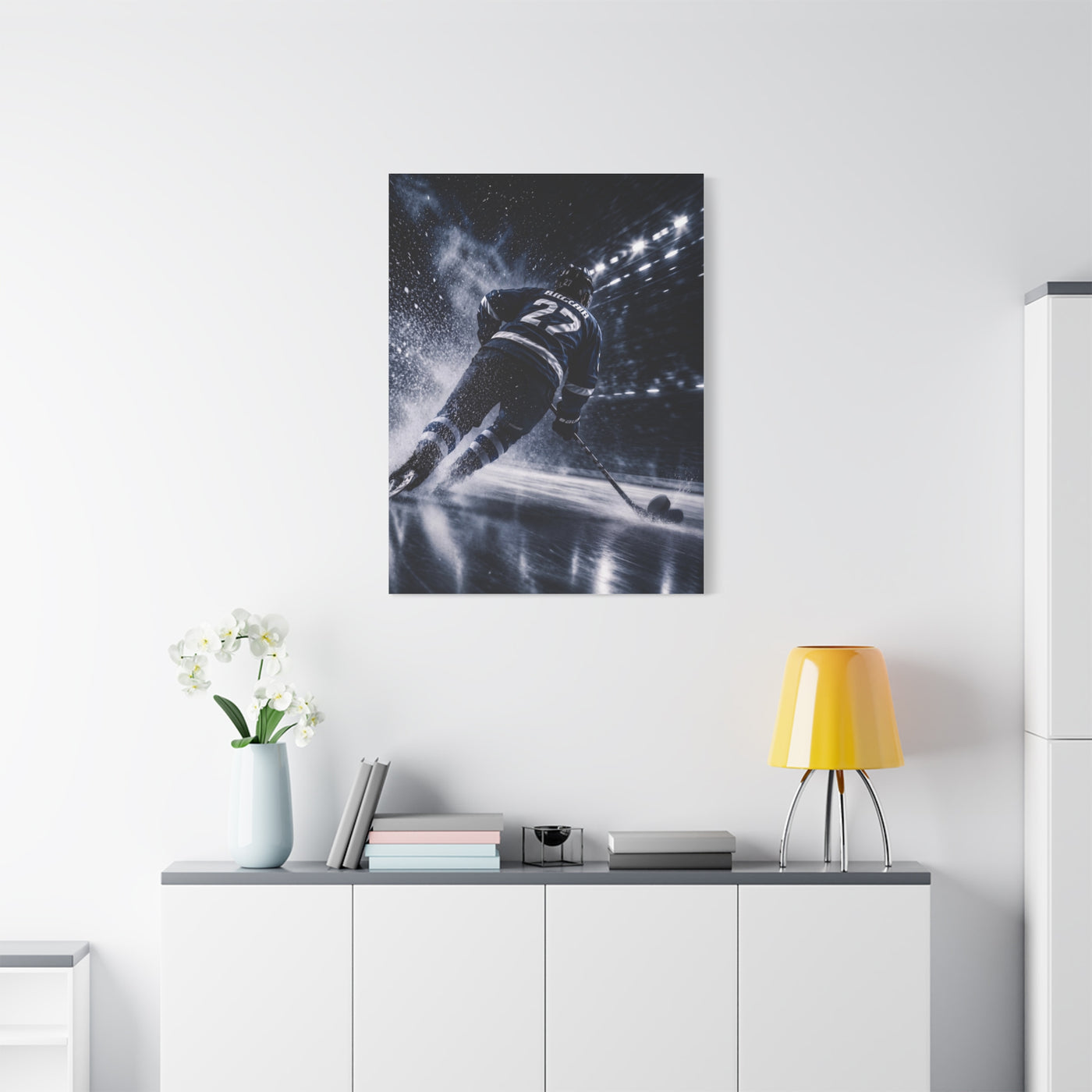 Hockey Speed Burst Sports Wall Art & Canvas Print