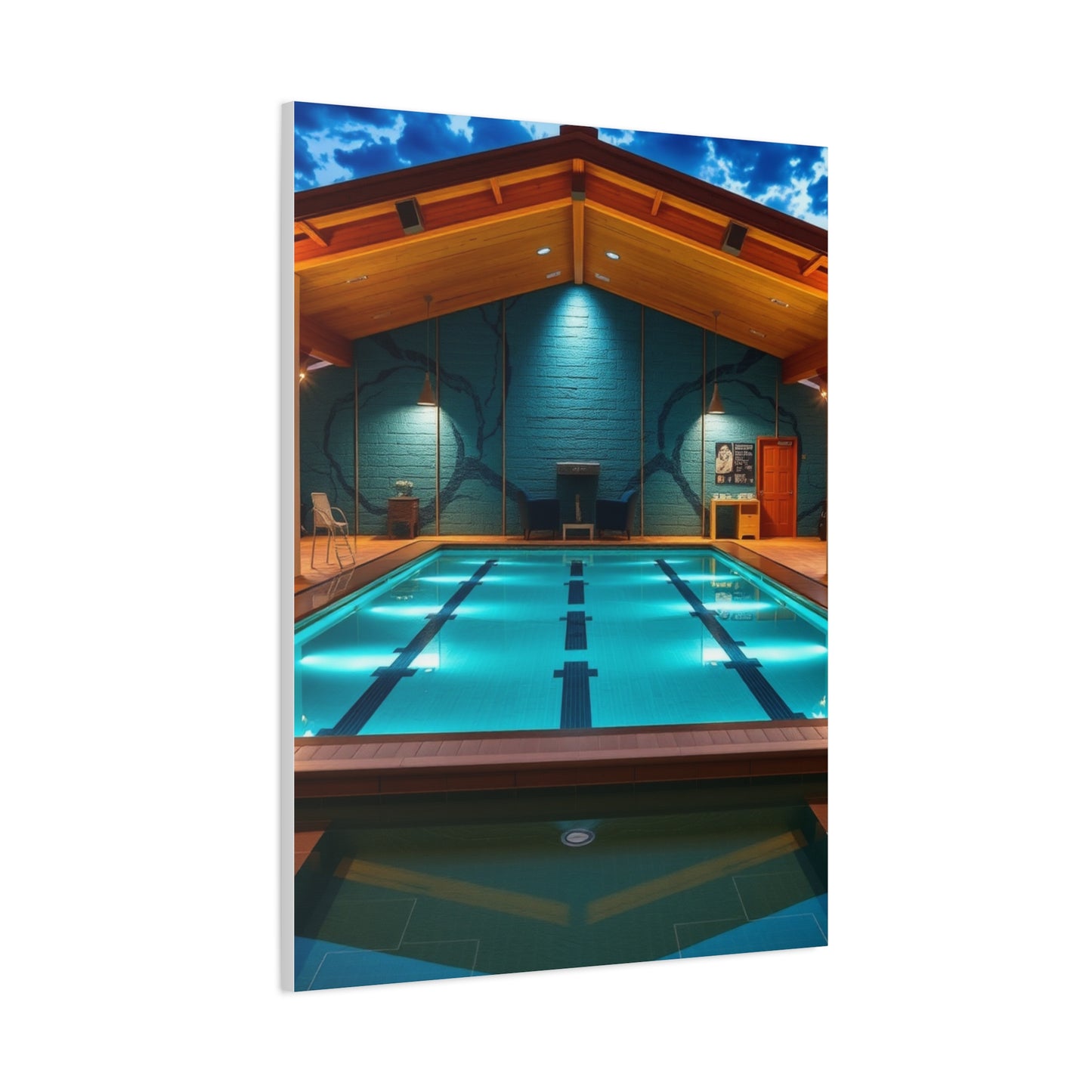 Supreme Swimming Pool Art Beautiful Collection Wall Art & Canvas Print