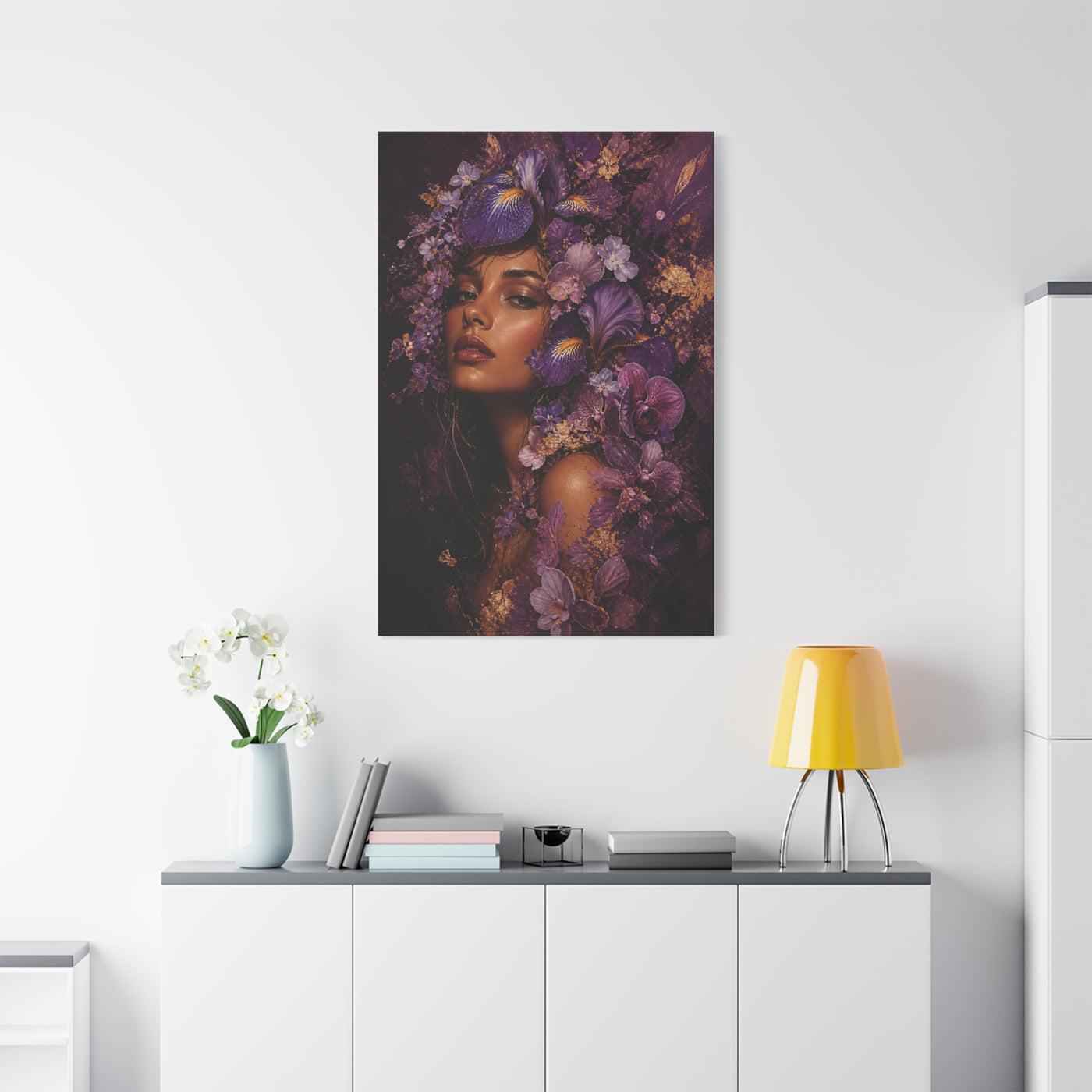 Floral Crown Muse Portrait Wall Art & Canvas Print