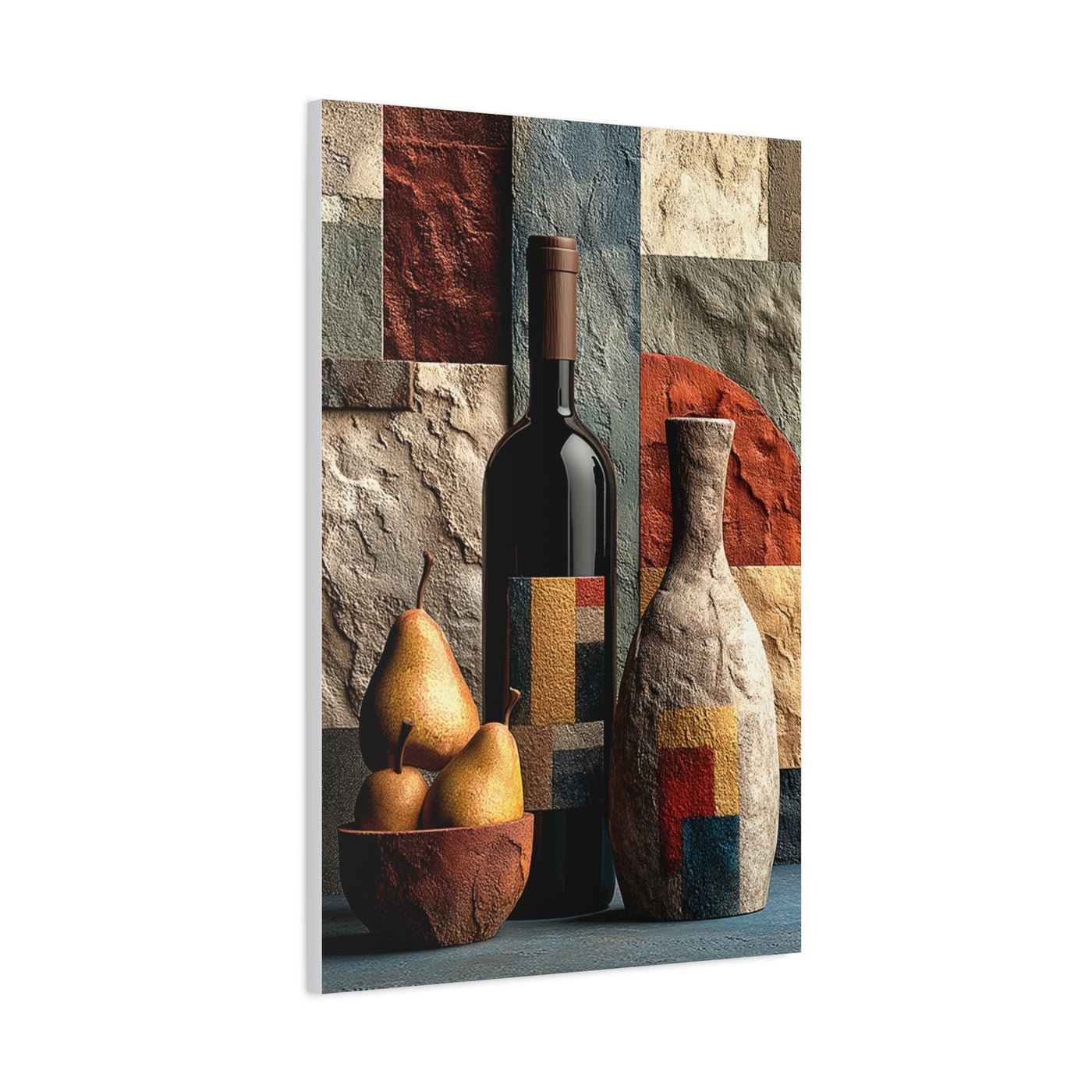 Contemporary Abstract Wine Still Life Wall Art & Canvas Print